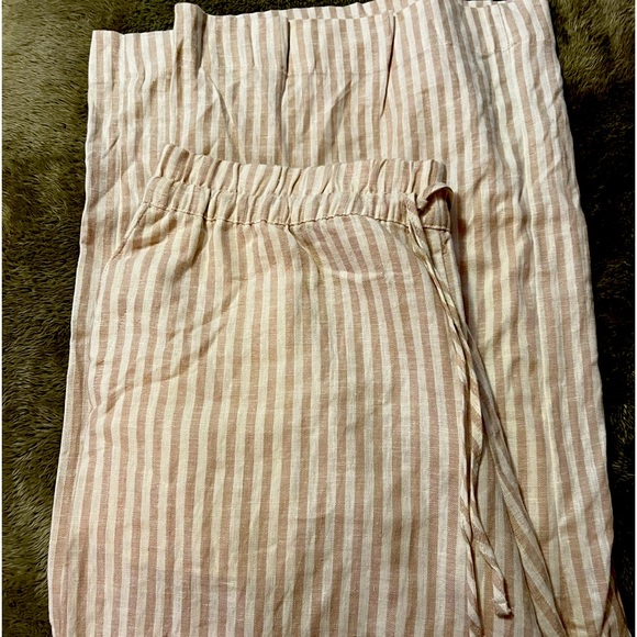 Linen wide leg pants. - Picture 1 of 2